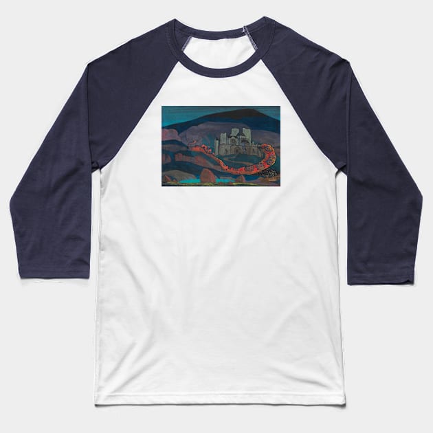 The Doomed City by Nicholas Roerich Baseball T-Shirt by Star Scrunch